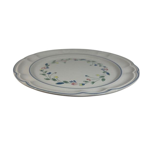 Floral Expressions 10.75" Dinner Plate Hand Decorated Stoneware Japan Vintage - Picture 2 of 6